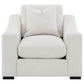 Ashlyn - Fabric Upholstered Track Arm Accent Chair - Sand