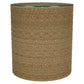 Halden - Round Woven Seagrass Accent Side Table - Light Brown
