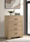Arielle - 4-Drawer Bedroom Chest Of Drawers - Light Oak