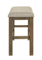 Cockrell - Counter Height Bench - Light Brown / Beige