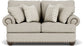 Patterson - Loveseat, Nailhead Trim - Light Gray