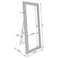Mckay - Acrylic Frame Standing Mirror - Smokey Gray