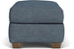 Thornton - Fabric Cocktail Ottoman - Blue