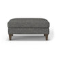 Digby - Fabric Cocktail Ottoman - Dark Gray