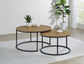Lainey - 2 Piece Round Nesting Coffee Table - Mango