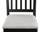 Salvador - 5 Piece Counter Height Set - Charcoal / White