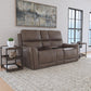Carter - Power Reclining Loveseat With Console & Power Headrests & Lumbar - Cappuccino