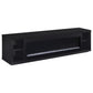 Deiter - 79" TV Stand Fireplace Media Console - Black