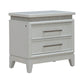 Reflections - Nightstand With Lights and Charging Station - White