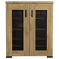 Bristol - 6-Shelf Engineered Wood Shoe Cabinet - Golden Oak