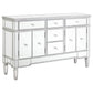Duchess - 5-Drawer Mirrored Storage Accent Cabinet - Silver