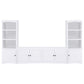 Laughlin - 3-piece Entertainment Center TV Stand - White