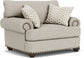 Patterson - Chair, Nailhead Trim - Light Gray