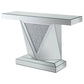 Amore - Mirrored Acrylic Entryway Sofa Console Table - Silver
