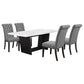 Sherry - Rectangular Marble Top Dining Table Set
