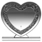 Euston - Heart Shaped Vanity Mirror - Silver