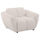 Destino - Chenille Upholstered Splayed Arm Accent Chair - Greige