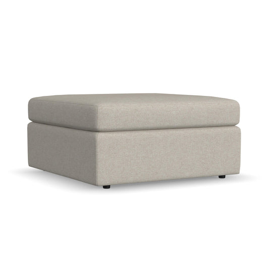 Sky - Stationary Square Cocktail Ottoman - Light Gray