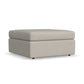 Sky - Stationary Square Cocktail Ottoman - Light Gray