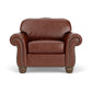Bexley - Leather Chair, Nailhead Trim - Light Brown