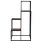Rito - 4-Tier Multi - Display Shelf - Rustic Brown And Black