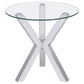 Kenzie - Round Tempered Glass Top Table