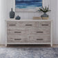 Backroads - 7 Drawer Dresser - White