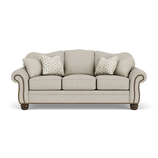 Bexley - Fabric Sofa, Nailhead Trim - Beige