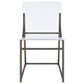 Adino - Acrylic Dining Side Chair (Set of 2) - Black Nickel