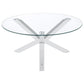 Kenzie - Round Tempered Glass Top Table