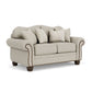 Bexley - Fabric Loveseat, Nailhead Trim