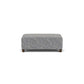 Cascade - Rectangular Cocktail Ottoman - Light Gray