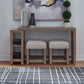 Corso - 3 Piece Console Set - Brown