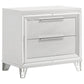 Marmore - 2-Drawer Nightstand Bedside Table - White