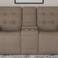 Iris - Power Reclining Loveseat With Console & Power Headrests