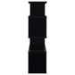 Emelle - 4-Shelf Glass Panel Bookshelf