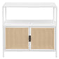Amherst - 2-Door Radio Weave Cane Metal Accent Cabinet