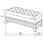 Barzini - Velvet Upholstered Tufted Storage Bench - Black