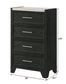 Lamar - Chest - Black