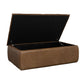 Crawford - Rectangular Storage Ottoman - Chestnut