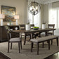 Double Bridge - Trestle Table - Dark Brown