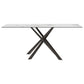 Carvell - Rectangular Sintered Stone Dining Table - Mirage White