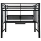 Avalon - Full Workstation Loft Bed - Black