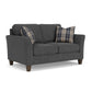 Libby - Loveseat - Dark Gray