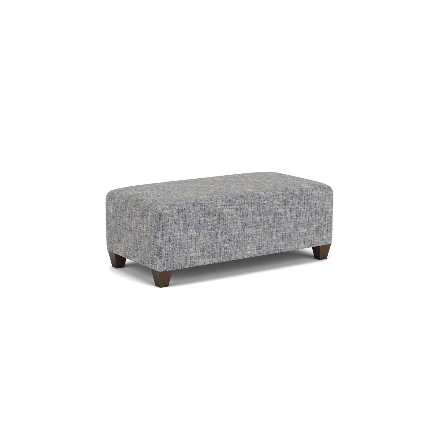 Cascade - Rectangular Cocktail Ottoman - Light Gray