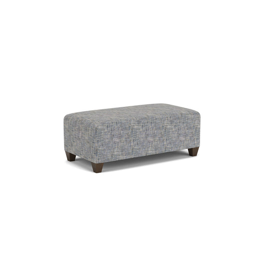 Cascade - Rectangular Cocktail Ottoman - Light Gray