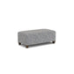 Cascade - Rectangular Cocktail Ottoman - Light Gray