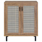 Teller - 2-Door Shoe Storage Cabinet - Natural Oak