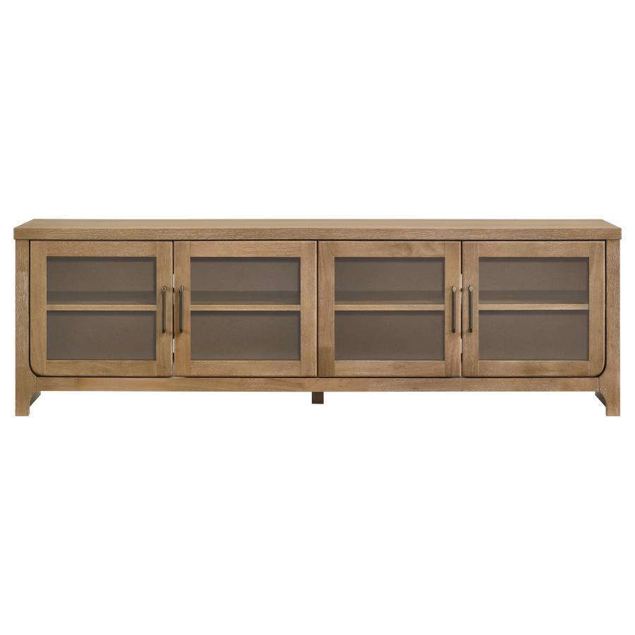 Brenham - 79" 4-Door TV Stand Media Console - Washed Oak