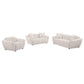 Destino - Chenille Splayed Arm Sofa Set